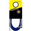 Na zdjęciu znajduje się niebieski kabel z dwoma wtykami Jack 6.3 mm, zapakowany w opakowanie z napisem "BlackBird Professional cable" oraz "PRO SERIES 7". Na opakowaniu widoczna jest również grafika z kciukiem w górę otoczonym gwiazdkami.