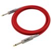 Czerwony kabel z dwoma wtykami Jack 6.3 mm, na szarych osłonach wtyków widoczny jest napis "BlackBird". Kabel jest zwinięty w okrąg, a końcówki są skierowane w przeciwnych kierunkach.