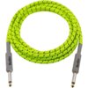 Zdjęcie przedstawia jasnozielony kabel z czarnymi wzorami, zakończony złączami Jack 6.3 mm. Na szarych osłonach złączy widnieje napis "BlackBird".