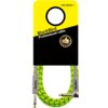 Zdjęcie przedstawia kabel o jaskrawozielonym oplocie z czarnymi wzorami, zakończony dwoma wtykami Jack 6.3 mm, z opakowaniem oznaczonym napisem "BlackBird Professional cable" oraz "PRO SERIES 7". Na opakowaniu znajduje się również grafika z kciukiem w gór