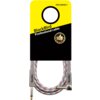 Opakowanie kabla BlackBird Professional cable z serii Pro Series 7, z widocznym logo BlackBird i grafiką przedstawiającą kciuk w górę otoczony gwiazdkami. Kabel ma kolorowy oplot i zakończony jest złączami Jack 6.3 mm, z których jedno jest kątowe.