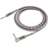 Na zdjęciu znajduje się kabel o długości 6 metrów z wtykami Jack 6.3 mm, opleciony materiałem w szarym kolorze z czerwonymi i niebieskimi akcentami. Na wtykach widoczne jest logo "BlackBird".