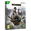 Okładka gry "Syberia Remastered" na konsolę XBOX SERIES X, z napisem "LIMITED EDITION" u góry oraz oznaczeniem wiekowym 7+ w lewym dolnym rogu. Widoczne jest logo Microids oraz ilustracja przedstawiająca postać kobiety i robota na tle górskiego krajobrazu