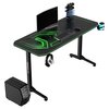 Biurko gamingowe ULTRADESK Frag Zielony Kolor Zielony