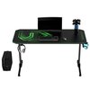 Biurko gamingowe ULTRADESK Frag Zielony Funkcje dodatkowe Zarządzanie kablami i zasilaniem