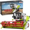 Na zdjęciu widoczny jest zestaw klocków plastikowych przedstawiający kombajn Claas Dominator 370 z napisem "CaDA MASTER" na opakowaniu. Na opakowaniu znajduje się również informacja: "4567PCS, 14+, C61508W".