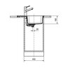 Zlewozmywak jednokomorowy z ociekaczem FRANKE Orion OID 611-62 114.0286.441 Onyx 50x62 Komora 1 350 x 360 x 180 mm