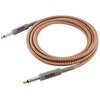 Na zdjęciu znajduje się kabel z wtykami Jack 6.3 mm, o długości 6 metrów, z plecionym, pomarańczowo-białym oplotem. Na szarych osłonach wtyków widnieje napis "BlackBird".