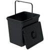 Kosz na śmieci KEDEN Systema Basic Flap NKS23W-S411 23L Czarny Pojemność [l] 23