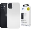 Białe opakowanie z logo "3mk" zawiera etui do telefonu, z widocznym napisem "HARDY® MagSilicone" oraz "Premium back protection". Na opakowaniu znajduje się również żółta naklejka z napisem "Military Grade" oraz informacja o kompatybilności z MagSafe.