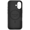 Czarne etui na telefon z wycięciem na aparat i okrągłym wzorem na środku, z napisem "Pomologic" oraz "Color Meets Quality" poniżej. Na dole widoczny jest napis "pomologic.com".