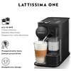 Ekspres DELONGHI Nespresso Lattissima One EN510.B Czarny Głębokość [cm] 19.5