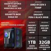 Komputer MAD DOG ENDORFY500ARGB-A30DR32 R5-7500F 32GB RAM 1TB SSD GeForce RTX5060Ti DLSS 4 Wi-Fi Procesor AMD Ryzen 5 7500F