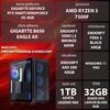 Komputer MAD DOG ENDORFY500ARGB-A30WR32WP R5-7500F 32GB RAM 1TB SSD GeForce RTX5060Ti DLSS 4 Wi-Fi Windows 11 Professional Procesor AMD Ryzen 5 7500F