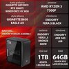 Komputer MAD DOG ENDORFY500AIR-A30DB64 R5-7500F 64GB RAM 1TB SSD GeForce RTX5060Ti DLSS 4 Wi-Fi Procesor AMD Ryzen 5 7500F