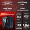 Komputer MAD DOG ENDORFY500ARGB-A30DR64 R5-7500F 64GB RAM 1TB SSD GeForce RTX5060Ti DLSS 4 Wi-Fi Procesor AMD Ryzen 5 7500F