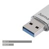 Pendrive HAMA C-Laeta 128GB, USB-C/USB 3.1 Gen. 1 (USB 3.0), Odczyt 70 MB/s Srebrny Kolor Srebrny
