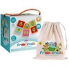 Gra logiczna KIDS EUROSWAN Frootimals Drewniane domino FT00030