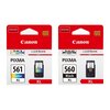 Tusz CANON CL-561XL Kolorowy 12.2 ml 3730C001 + Tusz CANON PG-560 XL Czarny 14.3 ml 3712C001