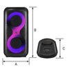 Power Audio MANTA SPK0401 B100, 100W, Bluetooth, Bateria 10 godzin, Bezprzewodowy mikrofon w zestawie, Tryb X-BASS Bluetooth Tak
