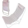 Leżak plażowy PROBEACH 1073835 Niebiesko-pomarańczowy Materiał Stal