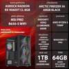 Komputer MAD DOG DIAXID605-A19WR64WP R5-7500F 64GB RAM 1TB SSD Radeon RX9060XT Wi-Fi Windows 11 Professional Procesor AMD Ryzen 5 7500F