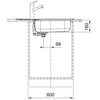 Zlewozmywak jednokomorowy z ociekaczem FRANKE Spark SKL 611-78/50 XL 101.0712.229 Len 50x78 Typ Wbudowywany