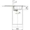 Zlewozmywak jednokomorowy z ociekaczem FRANKE Spark SKN 611-78/44 101.0712.225 Stal szlachetna 43.5x78 Typ Wbudowywany
