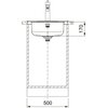 Zlewozmywak jednokomorowy FRANKE Rambla ROL 610-39 101.0712.236 Len 50.9x50.9 Typ Wbudowywany