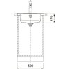 Zlewozmywak jednokomorowy FRANKE Rambla RON 610-39 101.0712.235 Stal szlachetna 50.9x50.9 Typ Wbudowywany