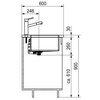 Zlewozmywak jednokomorowy FRANKE Box BXX 210/110-34 127.0453.653 Stal szczotkowana 38x45 Głębokość [cm] 45