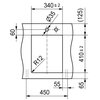 Zlewozmywak jednokomorowy FRANKE Box BXX 210/110-34 127.0453.653 Stal szczotkowana 38x45 Typ Wbudowywany
