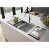 Zlewozmywak jednokomorowy FRANKE Mythos MYX 210-50 127.0624.561 Stal szczotkowana 41.2x51.2 Szerokość [cm] 51.2