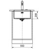 Zlewozmywak jednokomorowy FRANKE Box BXX 210/110-45 127.0453.655 Stal szczotkowana 45x49 Kształt Prostokątny