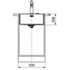 Zlewozmywak jednokomorowy FRANKE Box BXX 210/110-45 127.0453.655 Stal szczotkowana 45x49 Głębokość [cm] 45