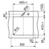 Zlewozmywak jednokomorowy FRANKE Box BXX 210/110-45 127.0453.655 Stal szczotkowana 45x49 Typ Wbudowywany