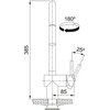 Bateria FRANKE Leda Neo Pull-out 115.0590.047 Stal szlachetna Rodzaj baterii Jednodźwigniowa