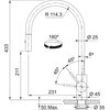 Bateria FRANKE Eos Neo pull-out spray 115.0628.256 Antracyt Rodzaj baterii Jednodźwigniowa