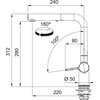 Bateria FRANKE Active L pull-out spray 115.0653.379 Chrom Kolor Chrom