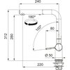 Bateria FRANKE Active L Pull-out spray 115.0653.384 Onyx Typ Stojąca
