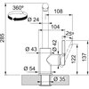 Bateria FRANKE Lina L Pull-out 115.0728.484 Onyx Rodzaj baterii Jednodźwigniowa