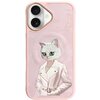 Etui NIMMY Magnetic Fashion Cute Pet MagSafe do Apple iPhone 16 Różowy