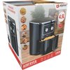 Air Fryer Frytkownica beztłuszczowa ALPINA 2105330, 4.5l Funkcje Programator czasowy, Regulacja temperatury