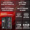 Komputer MAD DOG DIAXID605-I20DR64 i5-14400F 64GB RAM 1TB SSD GeForce RTX5060Ti DLSS 4 Wi-Fi Procesor Intel Core i5-14400F