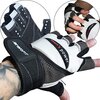 Rękawice fitness ENERO FIT MAN'S 1066431 (rozmiar M) Czarno-biały Materiał Mikrofibra