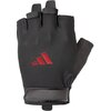 Rękawice treningowe ADIDAS Essential Training (rozmiar L) Czarno-czerwony Materiał Nylon