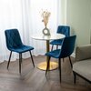 Krzesło EHOKERY Madison Velvet Granatowy Głębokość [cm] 45