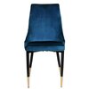 Krzesło EHOKERY Vermont Velvet Granatowy Materiał Metal