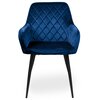 Krzesło EHOKERY Havana Velvet Granatowy Materiał Metal
