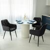Krzesło EHOKERY Nevada Velvet Czarny Materiał Welur